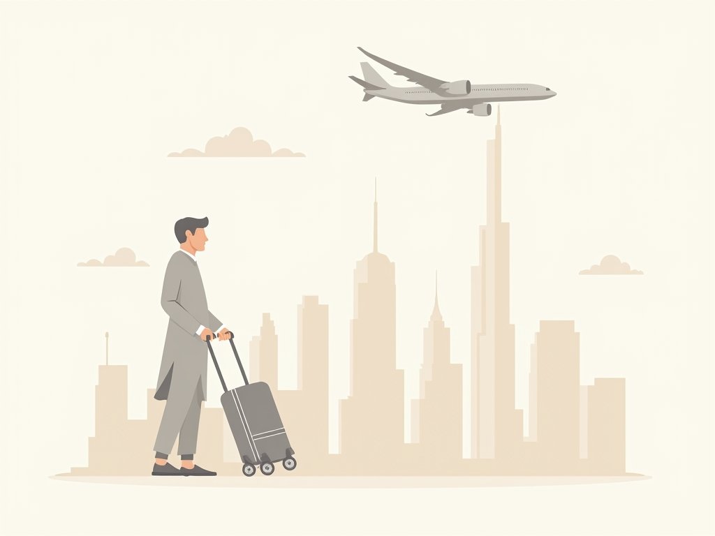 emigreren naar Dubai illustratie